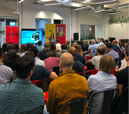 Another Depop speaker at tonight's @DataScienceFest  - Amy Monkhouse, our Junior Data Scientist, discussing how Depop uses machine learning to protect our users.
#machinelearning #userexperience #moderation