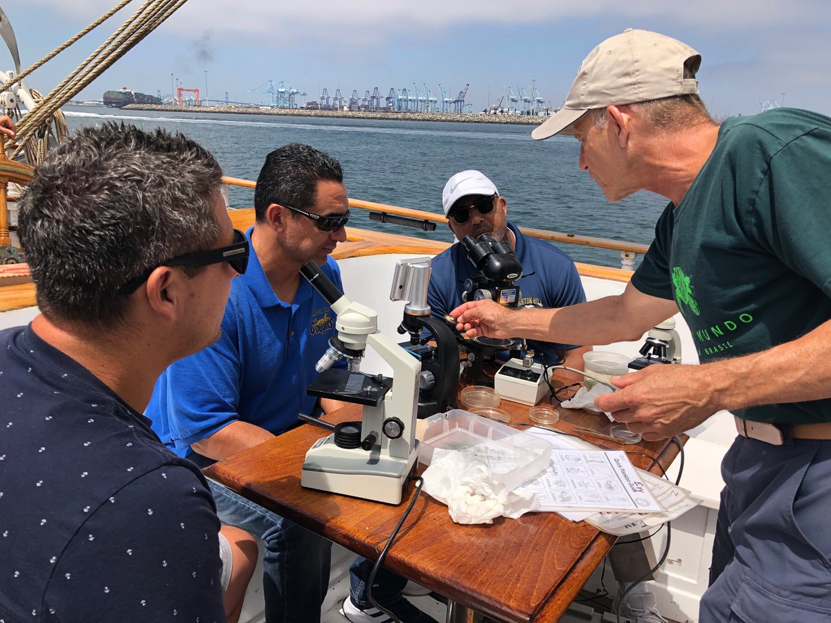 EXPfutureorg's tweet photo. 7 teachers from Barton Hill Elementary in San Pedro started their Externship week at @PortofLA & @lami_topsail. They're now training onsite our other partners Ports America, Marine Exchange of SoCal @Microsoft @socalgas . #opportunityengine #externship #teachers https://t.co/TbQjyZC1yq