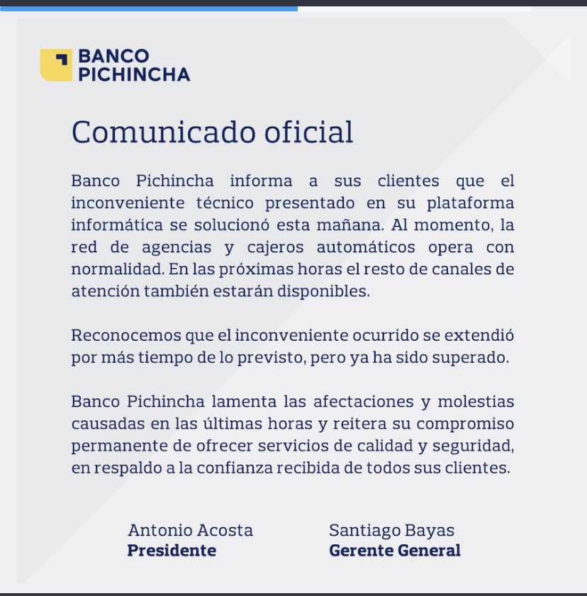 panchocevallosv's tweet photo. Confío en el @BancoPichincha una institución financiera  sólida  al servicio de millones de ecuatorianos. https://t.co/ykfd5pq38D