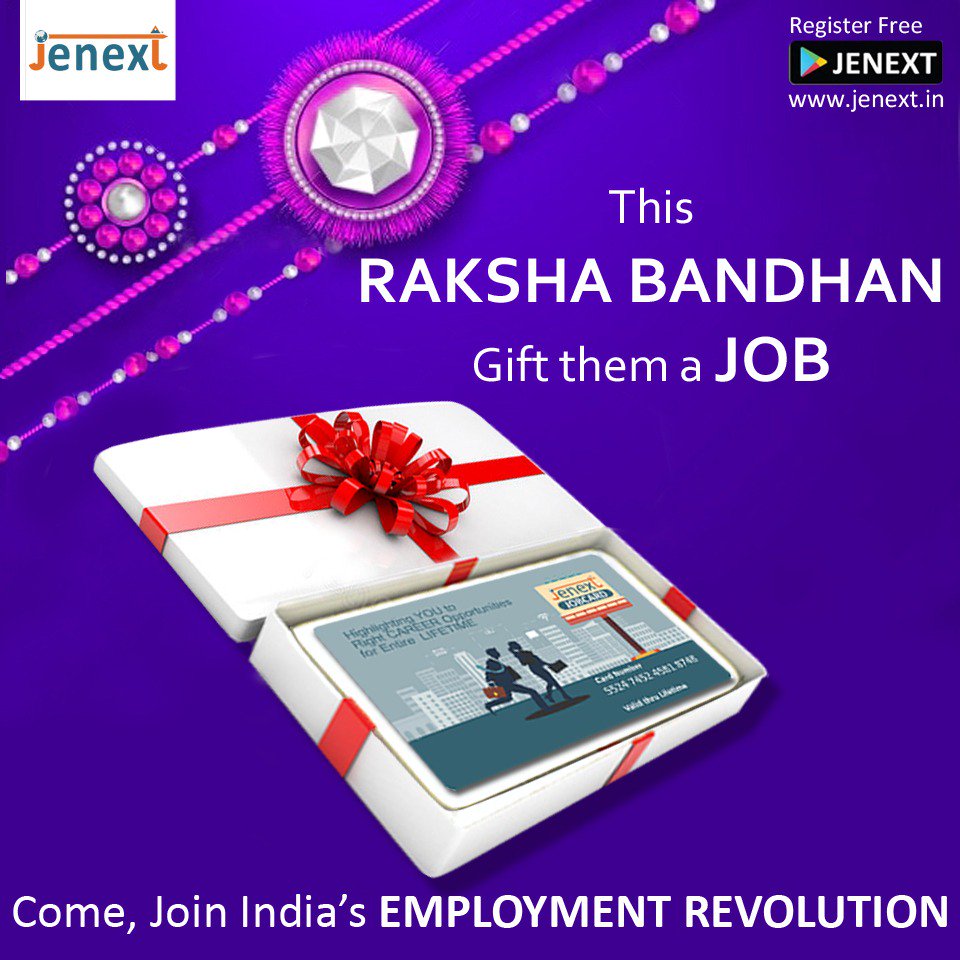 jenextjobs's tweet photo. Happy Raksha Bandan

#rakshabandhan #rakhi #rakshabandhanspecial #rakshabandhan2019  #rakshabandhan2k19 #sister #love #indianfestival  #RakshaBandhan2019 #brothersisterbond #jenext #jenextjobcard https://t.co/EfbFkoW3j4