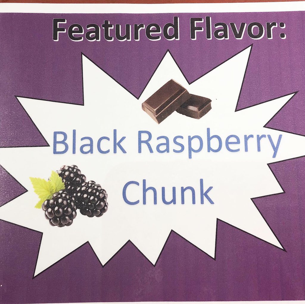 940junction's tweet photo. ‼️Featured Flavor Alert‼️ The customers have spoken and this week we have Black Raspberry Chunk! So far it is a massive hit. Come down and get some while you can! https://t.co/cAdNH6TMzz