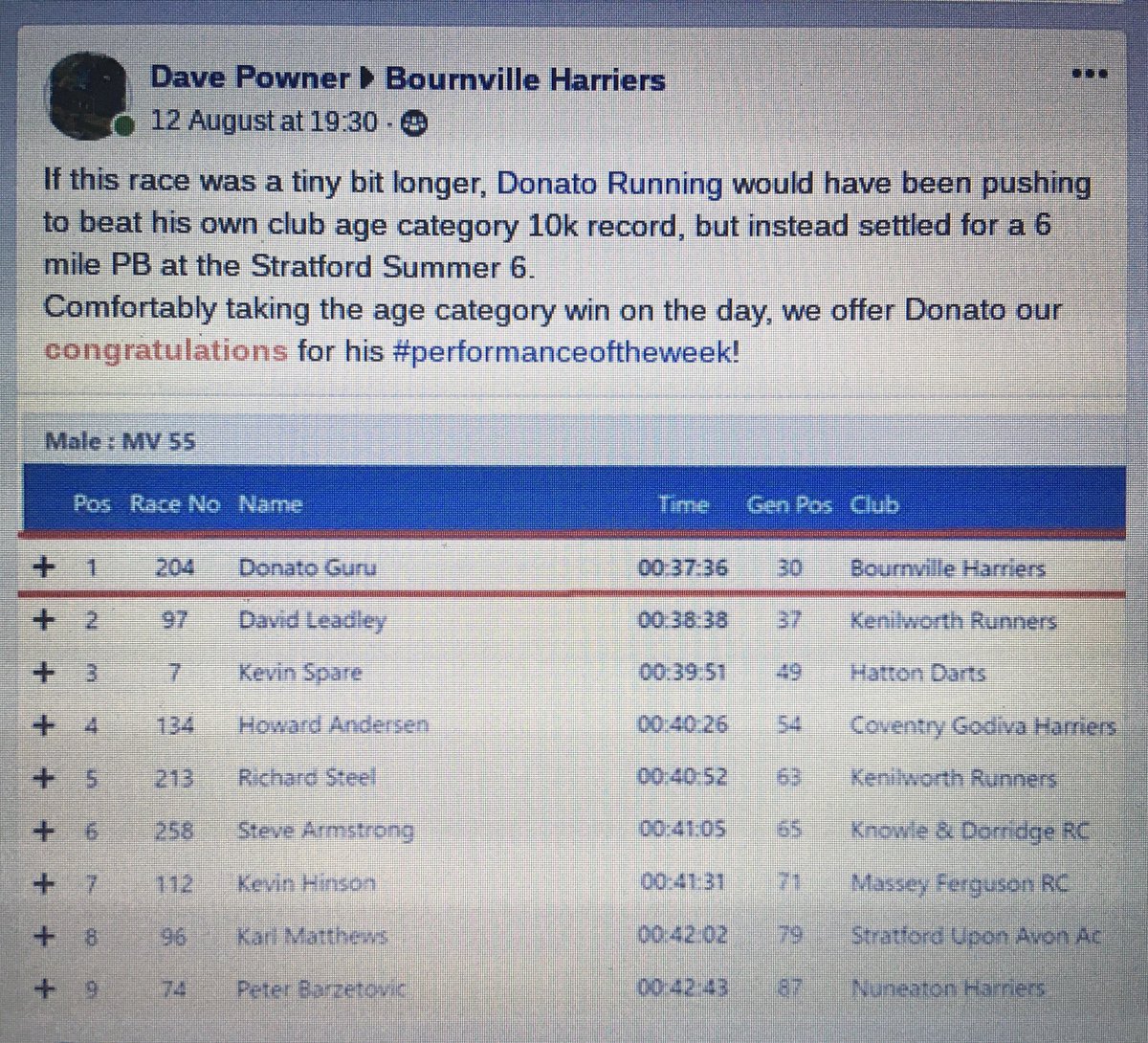 poetwithpace's tweet image. OMG! #performanceoftheweek for @BVHarriers with my @StratfordAC Summer Six Race!

So happy 😁😁😁