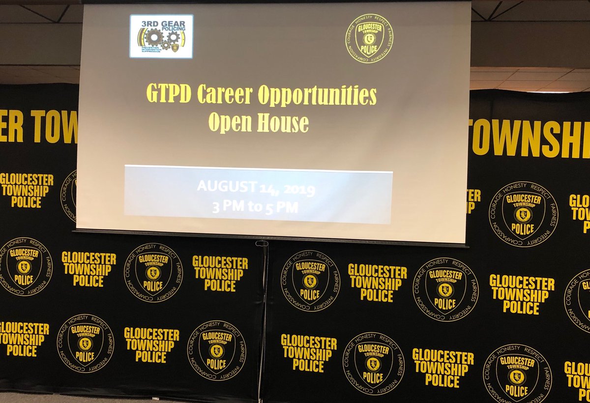 GloTwpPolice's tweet photo. Almost time for the #GTPD Open House at 3 PM in the GT council room. #JoinGTPD #ChooseYourFuture #Recruiting https://t.co/mUVekTXYXT