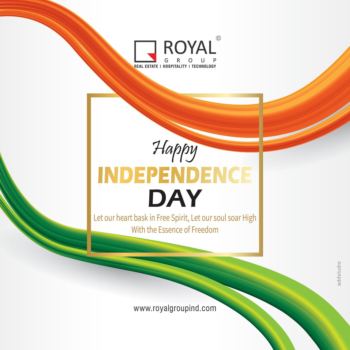 Royalgroupind's tweet photo. Happy 73rd Independence Day!
#india #73rdindependenceday #15thaugust #independencegreetings #independencemessage #oneINDIA #UNITEDWESTAND #NaMo #Freedomfromrent #freedomfighters #salutethemartyrs #happyindependenceday #beingindian #vandemataram #bharatmatakijai #satyamevajayate https://t.co/uvMM38Fr5t