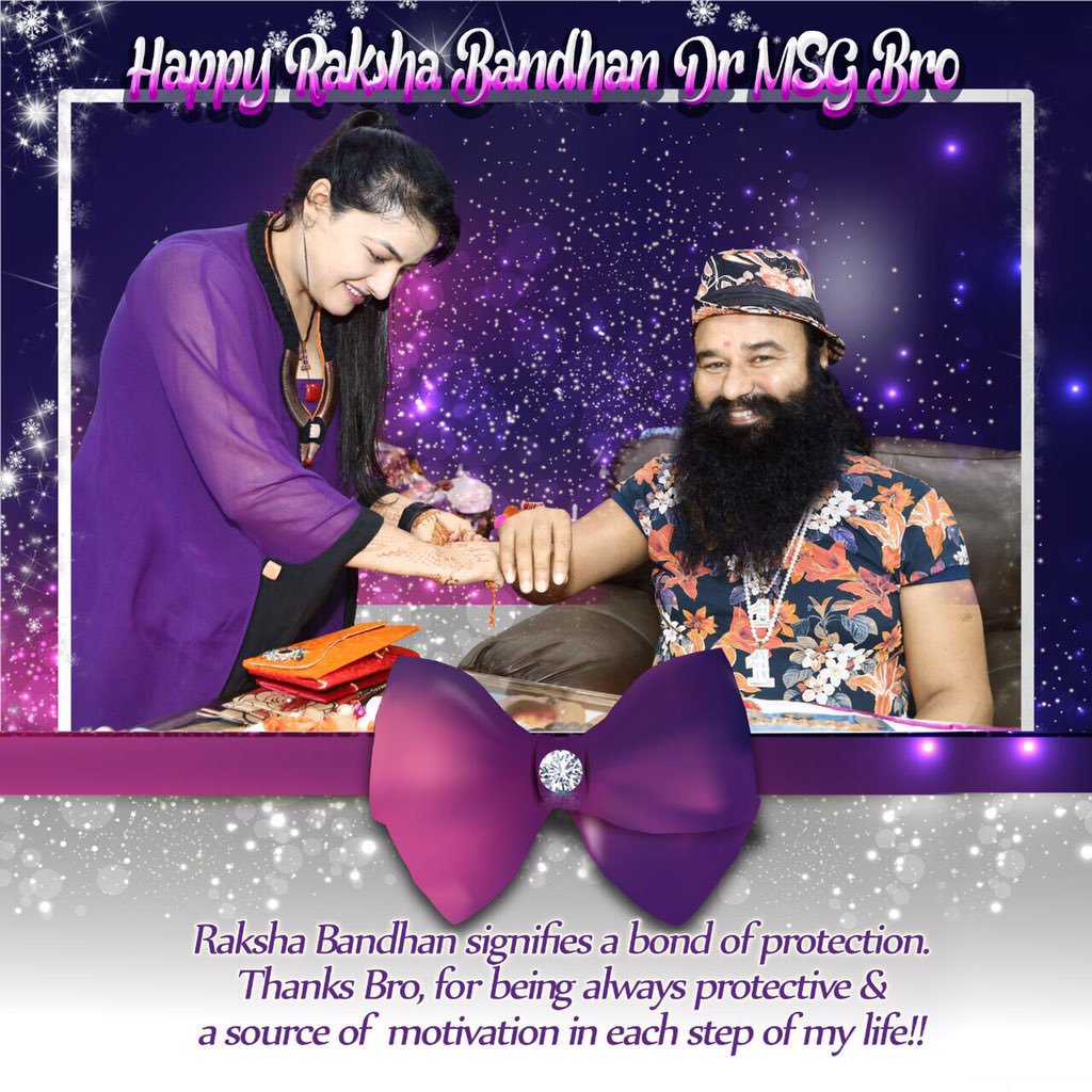 jituinsan55's tweet photo. Happy Raksha Bandhan To Papa @Gurmeetramrahim ji and my lovly @insan_honey didi And To All sister and brother 
Miss u so much
plz come soon Satguru ji
#WaitingForStRamRahim
#BirthdayOfStRamRahimJi https://t.co/tdaiNbVKpa