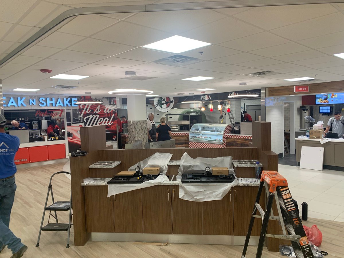 MarshallDining's tweet photo. We are about ONE WEEK from our opening for Fall 2019! We are blown away by the beautiful new facilities and cannot wait for you to see them! https://t.co/jdpuwF6pOc