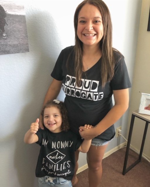 WCSurrogacy's tweet photo. We love seeing our surrogates with their supportive families! Thank you to Victoria for sending along these photos of her and her daughter in surrogacy t-shirts <3 

#westcoastsurrogacy #teamsurrogacy #surrogate #surrogacy #surrogatejourney https://t.co/RTAIJGLoFH