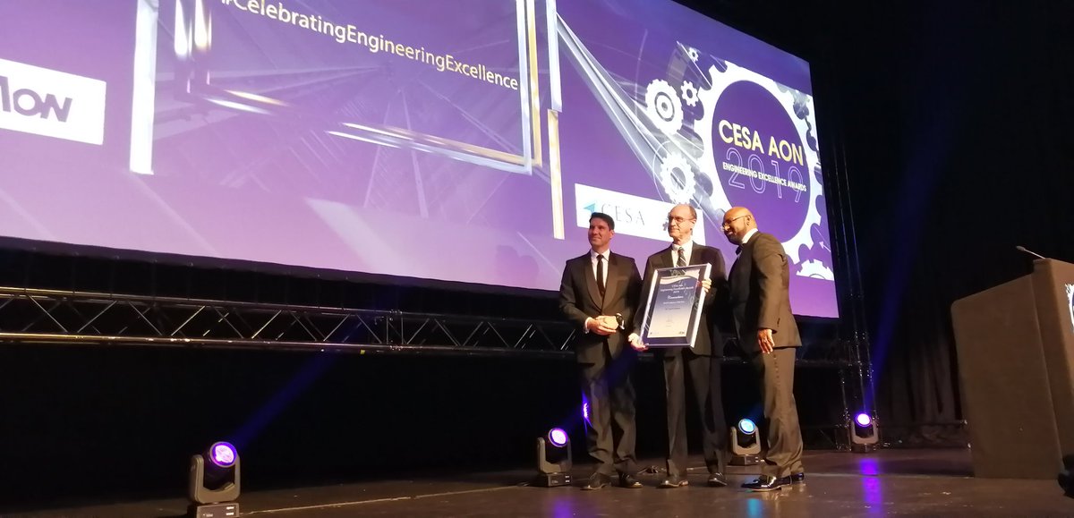 Congratulations to <a href="/ADA_Consulting/">ADA Consulting Engineers</a> who have been awarded a commendation for the category of Small Company of the Year at the #CESAAonAwards2019. <a href="/The_CESA/">Consulting Engineers South Africa (CESA)</a> CESA has always encouraged and admired small companies and inspired their growth.