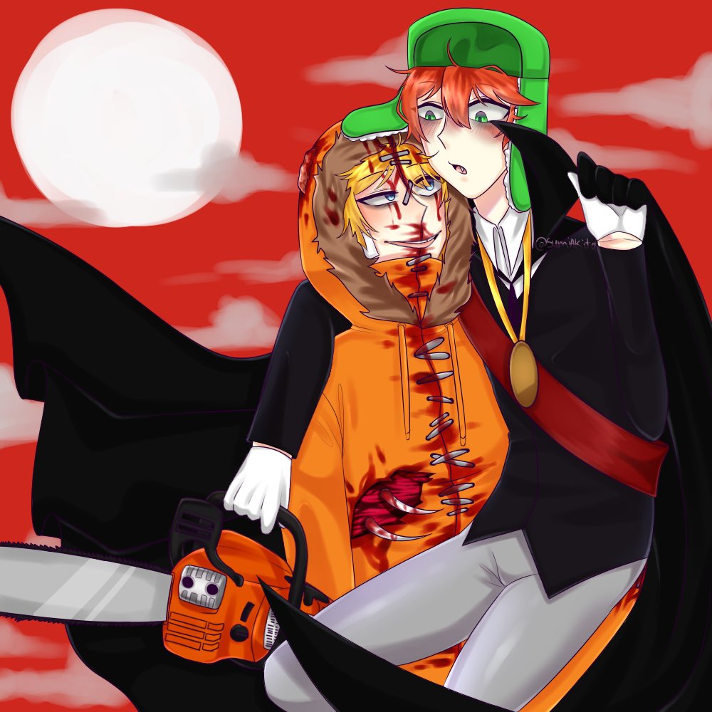 SumiAkita's tweet photo. K2 week day 3: AU ๐๐งก
#SouthPark #k2 #k2week #kyle #kenny https://t.co/XRzzUUTJaY
