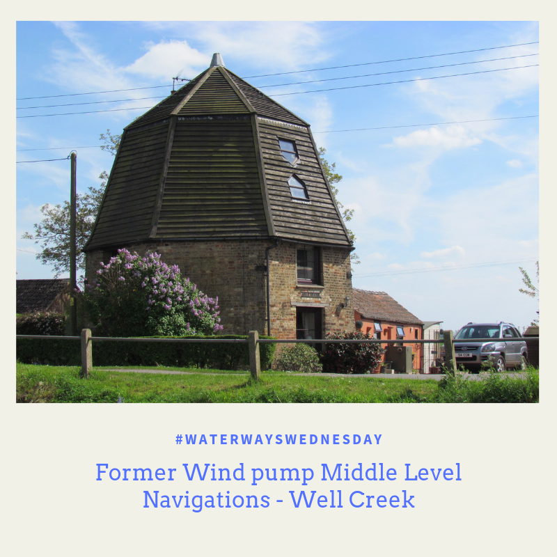 FoxNarrowBoats's tweet photo. #Waterwayswednesday former wind pump on the Middle Level Navigations #WellCreek #MiddleLevelNavigation #narrowboating https://t.co/A8qWngvCd9