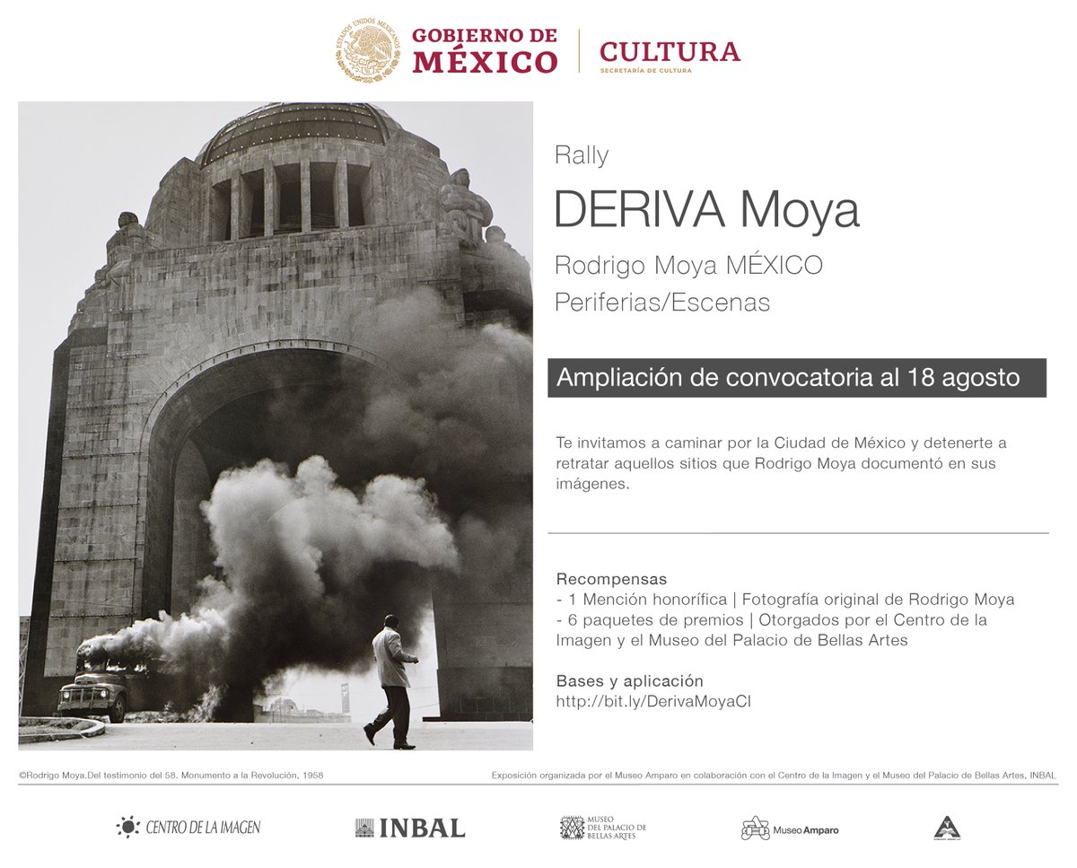 cimagen's tweet photo. ¡Atención!
Estamos muy contentos por su participación en el Rally #DERIVAMoya, así que extendemos la recepción de fotos hasta el domingo 18 de agosto 😱📸
No te quedes fuera y podrás ganar una fotografía original de Rodrigo Moya https://t.co/va18Rt0L11 https://t.co/udLG12vJta