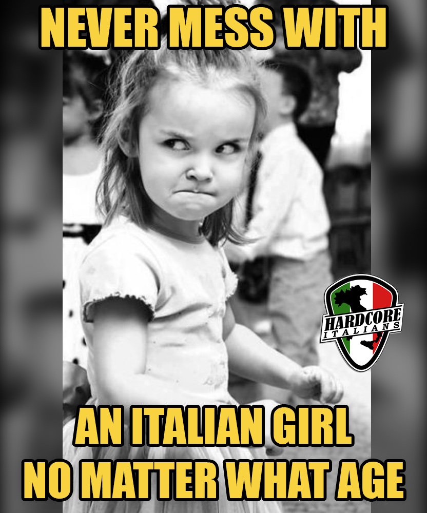 HardcoreItalian's tweet photo. Never mess with an Italian girl! https://t.co/qmDltxkThk
