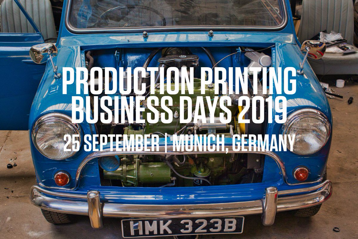 CanonProPrintUK's tweet image. Whether your strategy is to optimise your processes or to grow in new markets, our Production Printing Business Days event in Munich on 25th September will provide you with the inspiration and the solutions required: bit.ly/2LAwZex