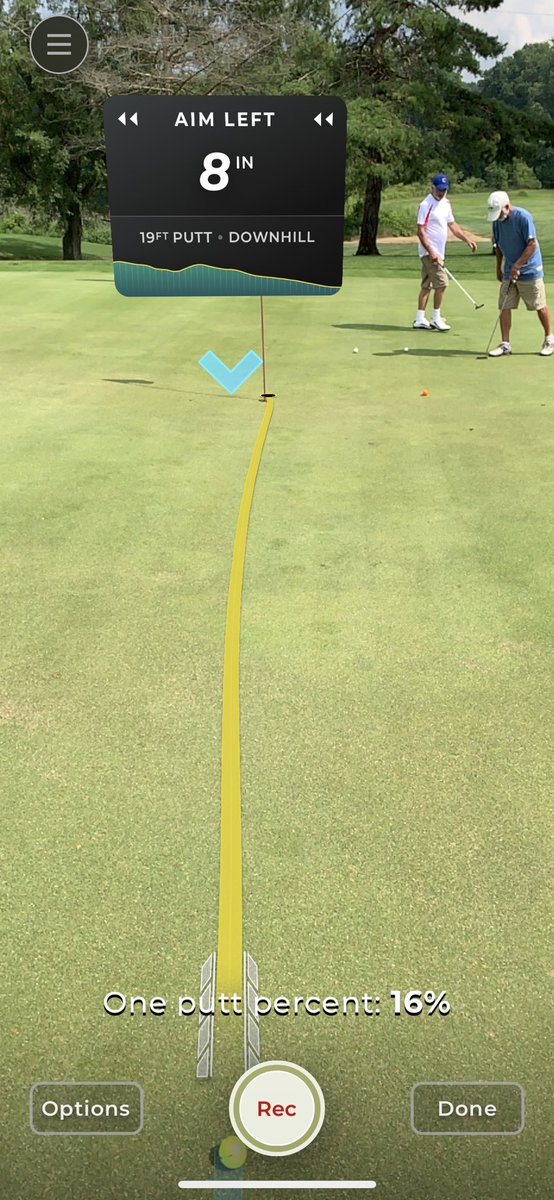 <a href="/GetGolfScope/">Golf Scope</a> putting.⭐️🏆👊⛳️ 16% one putt percentage ... 🤷‍♂️ ... made that one 🐦! 😉🤣⛳️ #GreatApp