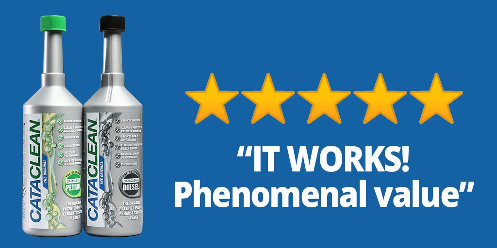 Catacleanuk's tweet photo. ⭐️⭐️⭐️⭐️⭐️
"I used to own an auto garage. Typically any “fix in a bottle” is junk and a waste of money. Cataclean is the absolute exception. Best fix in a bottle I’ve ever dealt with, worth every penny." - Verified Amazon Customer July '19 https://t.co/4T5zMgkZQ3 #timetoCataclean https://t.co/X4CRc0oEst