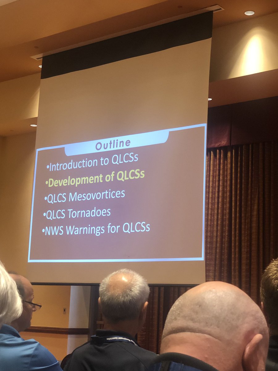 WX5GLK's tweet photo. @vmahale from @NWSNorman giving an overview of QCLS events and their hazards. #emconok https://t.co/U8reFWRvl0