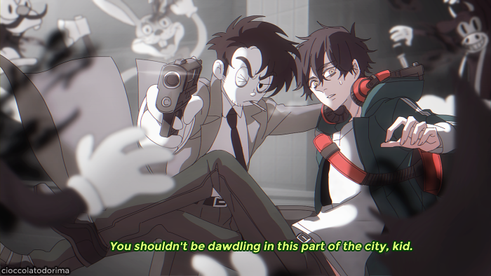 cioccolato_kun's tweet photo. It’s been long since I've made story concept
I was watching creepy vintage cartoons lately!
A guy who wakes up in another world teams up with a badass cartoon character to fight against rogue cartoons out to get him while he's finding a way to go back home. Random fake scenes: https://t.co/fX8HfHEGFD
