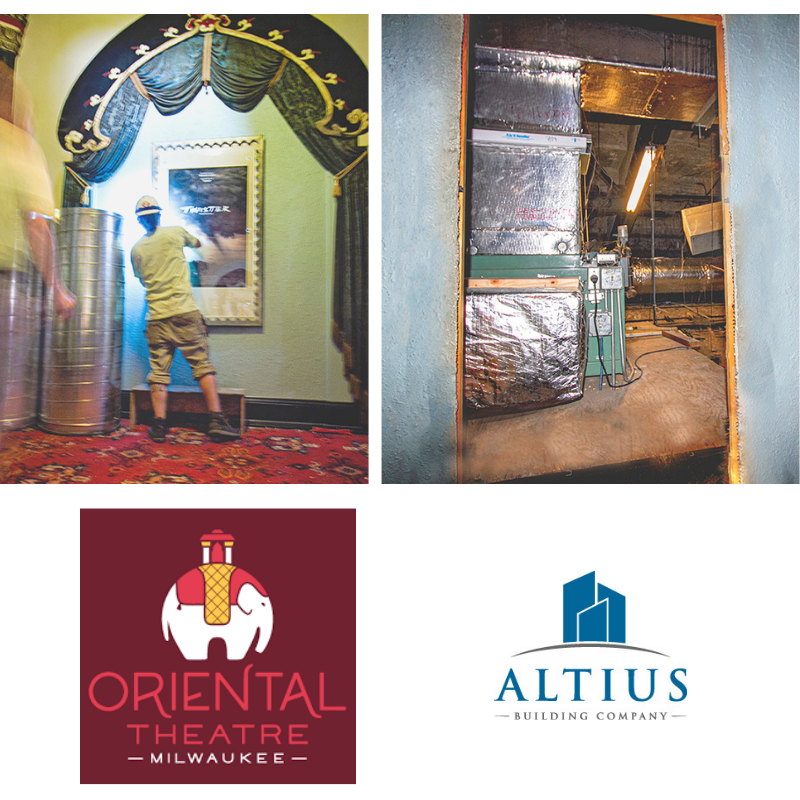 AltiusCompany's tweet image. Did you know that at @TheOrientalMKE has an #HVAC system hidden behind the movie posters? So clever!

We are proud to be updating this beautiful place!

#AltiusBuildingCo #BuildItBetterTogether #Historic #Renovation #HiddenHVAC #Milwaukee #Partnership
