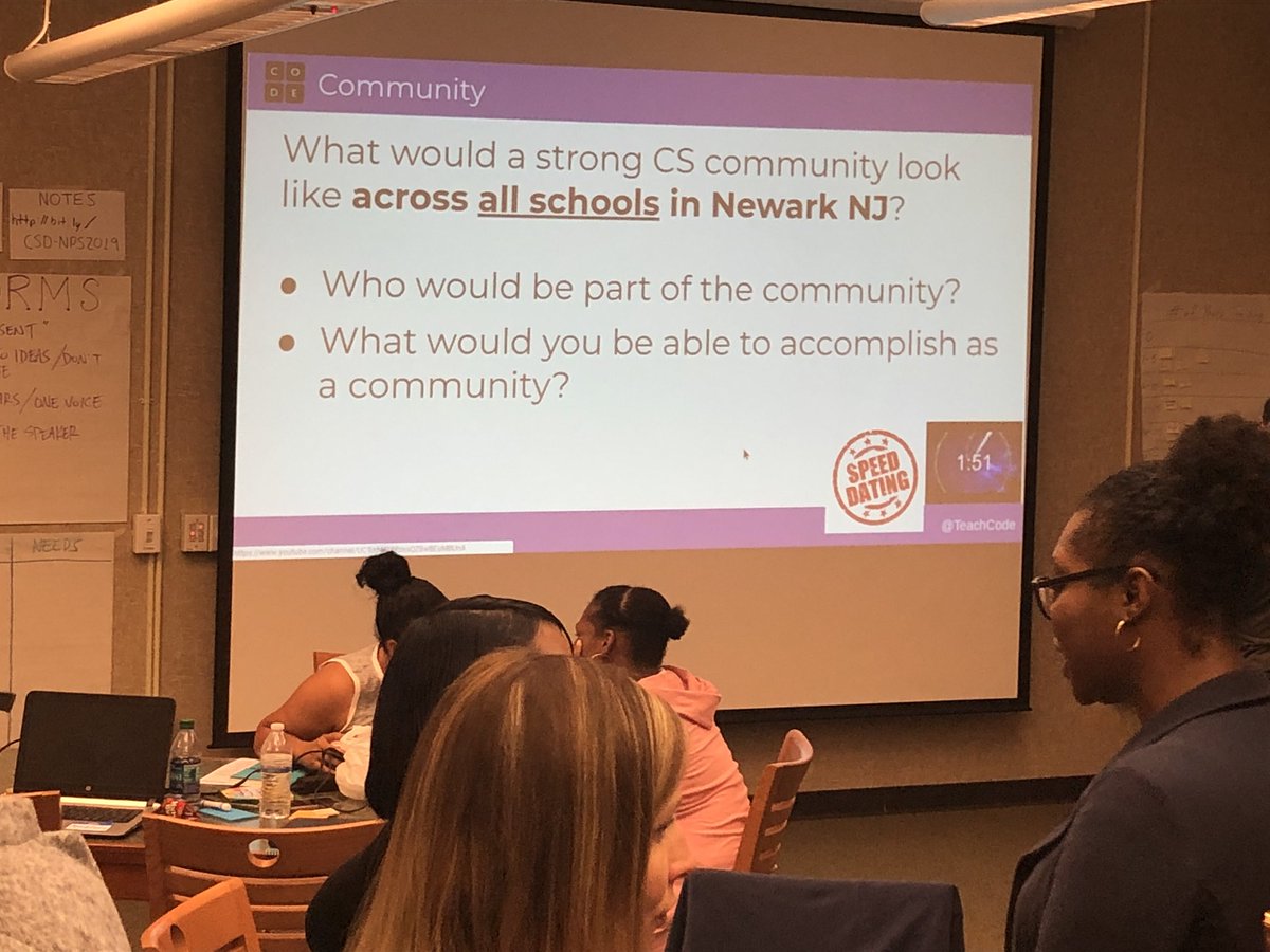 Passionate Ts from @NPS_Newark K-8 working to gain support of #CS in their district <a href="/codeorg/">Code.org</a> <a href="/TeachCode/">TeachCode</a> <a href="/CSforALL/">CSforALL</a> <a href="/Cs4Nj/">CS4NJ</a> <a href="/NewJerseyDOE/">New Jersey Department of Education</a>