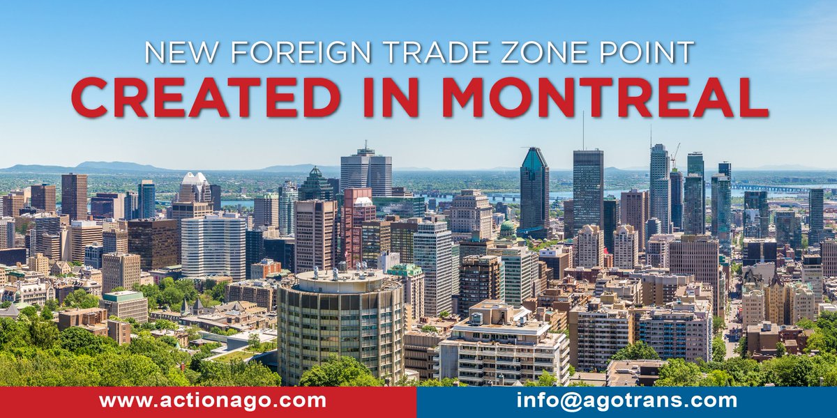 ActionCustoms_'s tweet photo. #IndustryNews: A Foreign Trade Zone (#FTZ) Point was created for the #Montreal metropolitan community. The Metropolitan Cluster of logistics & transportation in Montreal, #CargoM, made the announcement during a presentation attended by ministers & industry representatives. https://t.co/3Fjvo3rj3X