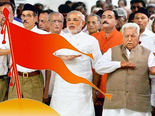 The basic facts to know before we explore;Rashtriya Swayamsevak Sangh, abbreviated as RSS is a paramilitary org. of volunteers which was founded in 1925.BJP was founded in 1980 as its political wing (on the ideology of RSS).Current PM of India is a lifelong member of RSS.