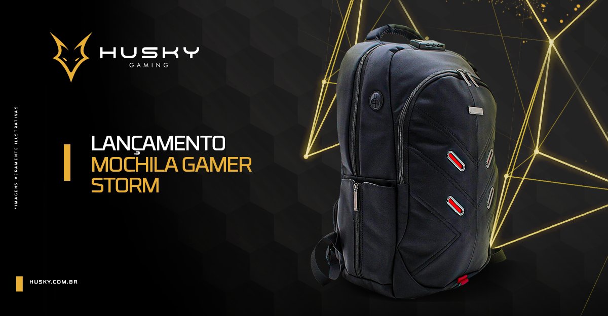 HuskyGamingBr's tweet photo. Lançamos mais um modelo de MOCHILA GAMER incrível! 🤩🔝

🎒 Apoio ergonômico + revestimento acolchoado.
🔓 Proteção de Cadeado TSA.
🔋 E, dispositivo para conectar seu powerbank! 

Em breve disponível com exclusividade no site do @kabumcombr! https://t.co/3gUIjMqAmz