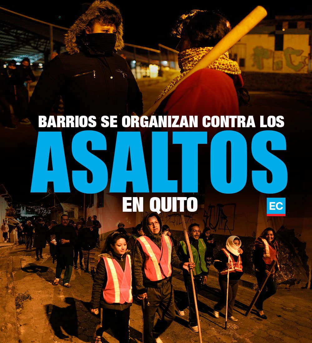 elcomerciocom's tweet photo. #QUITO | Vecinos de al menos ocho sectores de la capital se organizan contra los robos. Según datos del Ministerio de Gobierno, los asaltos a personas, carros y motos se incrementaron » https://t.co/djudpRWHeR https://t.co/MxReOWawuh