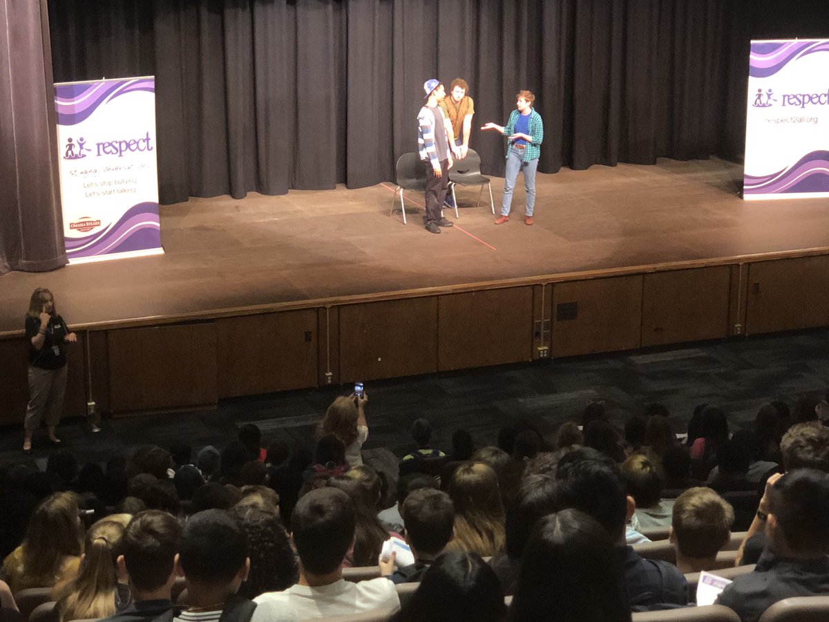 RosieOnTheFly's tweet photo. #Respect2All Helping kids learn about respect and #TheBurkeWay! Shout out to Theresa a freshman who will already be taking a class at the career center! #BringOnTheFreshman #WeAreBurke @OPS_Burke @OmahaPubSchool https://t.co/28gV6X6yuz