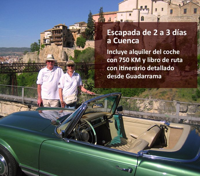 2-3 days Weekend Tour Cuenca driving a classic car. Includes Cuenca Road Book and Classic car rental service with 750 Kms for enjoying the Roadbook route.
stsalquilercochesclasicos.com/weekend-tour-c…
#alquilercochesclasicos #cochesclasicos #classicCarHire #ClassicCarRenta