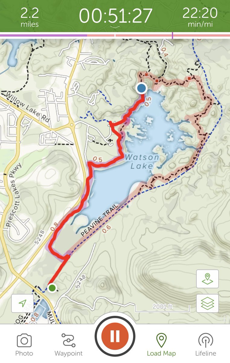 Working on getting my mind right this morning. #hike #watsonlake