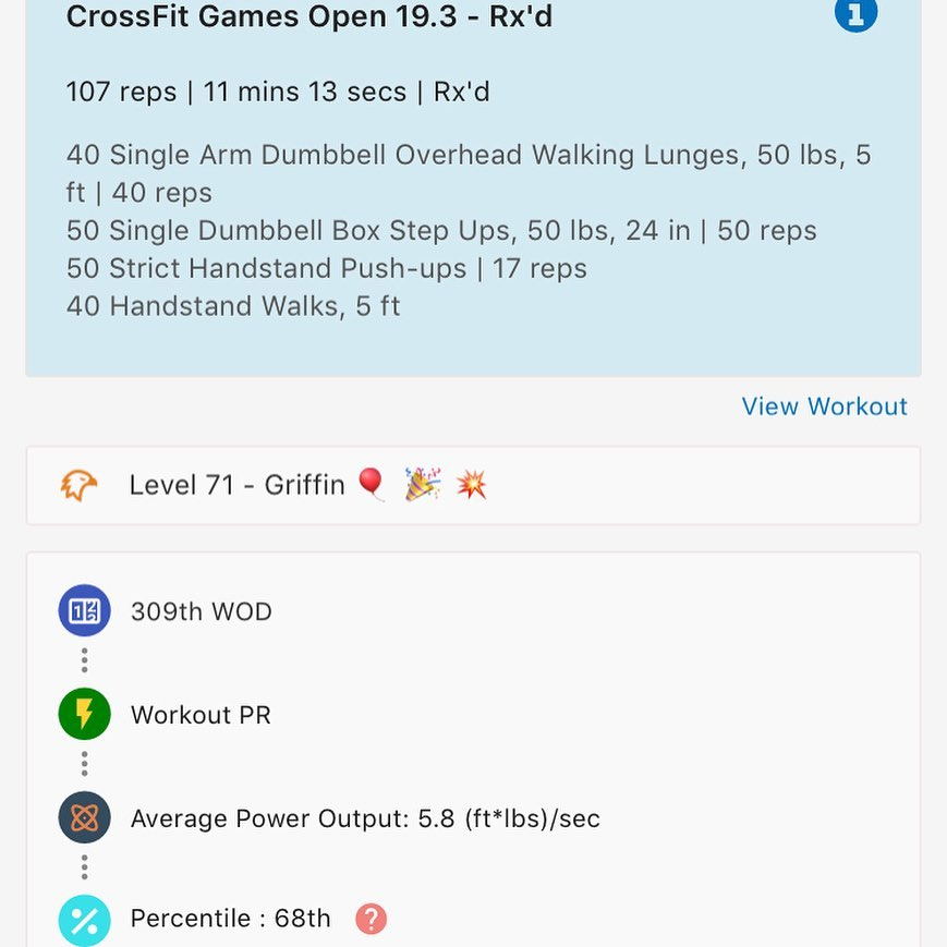 btwb's tweet photo. #CrossFitbtwb user Wesley Cooler crushing a new lifetime PR and testing out the @CrossFitGames #19point3 ๐ฌ
#CrossFit #Community #btwb https://t.co/l368T15LxL