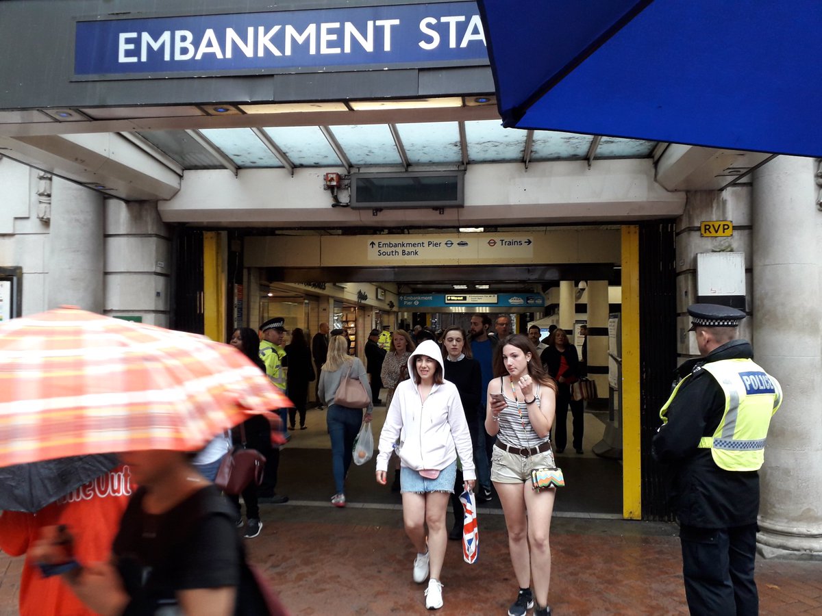MPSWestminster's tweet photo. #ProjectServator team out with specially trained plain clothed officers at our busy stations today working with @MODPolice @BTPLondon looking for suspicious behaviour with help from MOD police dog 'Sky' ! #ActionCountersTerrrorism #WePopUpEverywhere https://t.co/y3Fr7yECTM