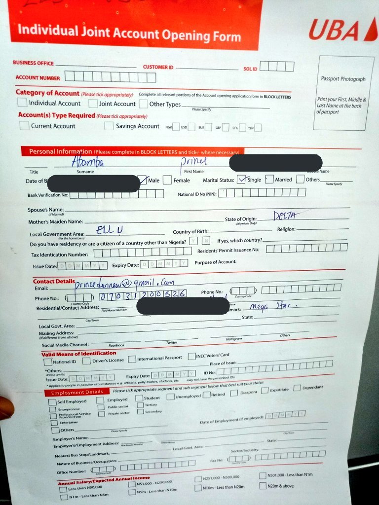 princedonnewwiz's tweet photo. Had my uba account opened today .all for starboy .
#ubawisesavers #ubamarketplace19 #ubamarketplace https://t.co/2Bw7sgQ3ws