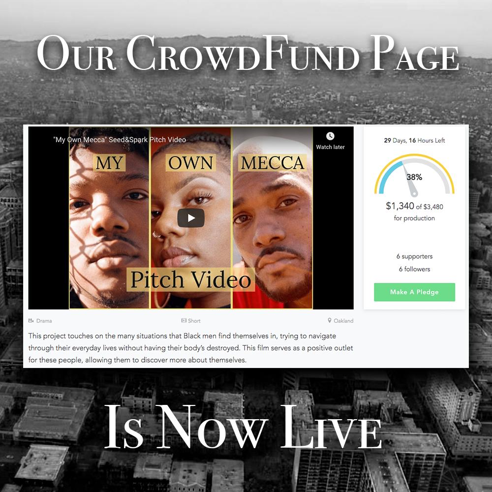 Our Seed&amp;Spark page for the film "My Own Mecca" has officially launched and is open to the public.

ow.ly/swb550vwTNn

#filmmaking #indiefilmmaking #bayarea #bayareafilms #bayareacreatives  #oakland #oaklandfilms #diversity #POC #seed&amp;spark #seedandspark #crowdfunding