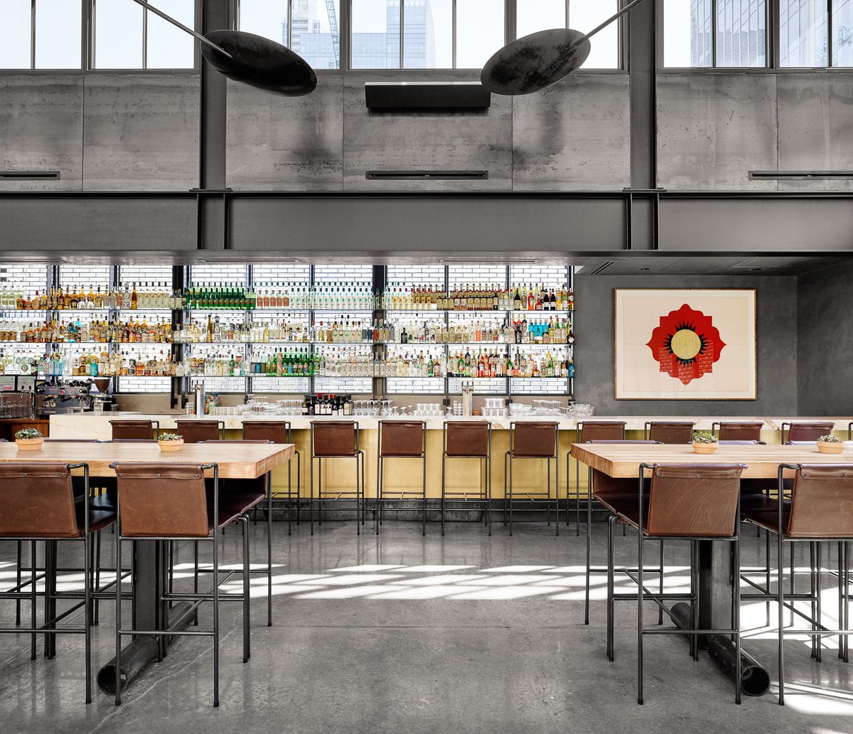 theburtgroup's tweet photo. #TBGProjectSpotlight Comedor is a recently completed modern Mexican restaurant located off of Colorado Street in downtown Austin. This unique and beautiful design is by McKinney York Architects. #oneteam #theburtgroup l #atxconstruction #tenantinteriors  #restaurant https://t.co/b21xQQEb6u