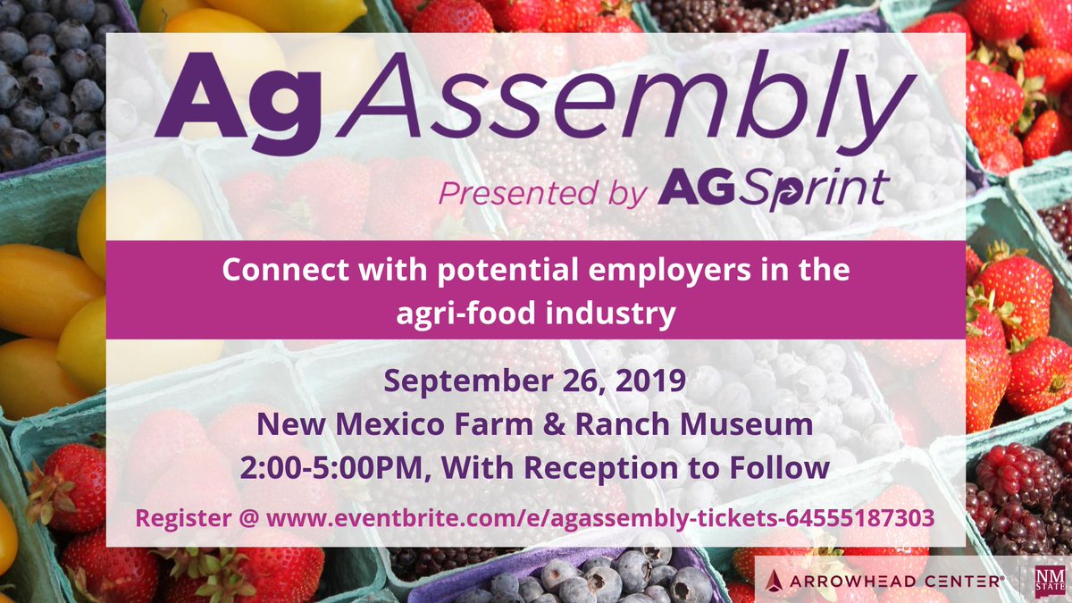 ATI_Arrowhead's tweet photo. If you are seeking employment in the agri-food industry, come to #AgAssembly and connect with potential employers! https://t.co/JcOGlqYByg https://t.co/jSal7zA6NZ
