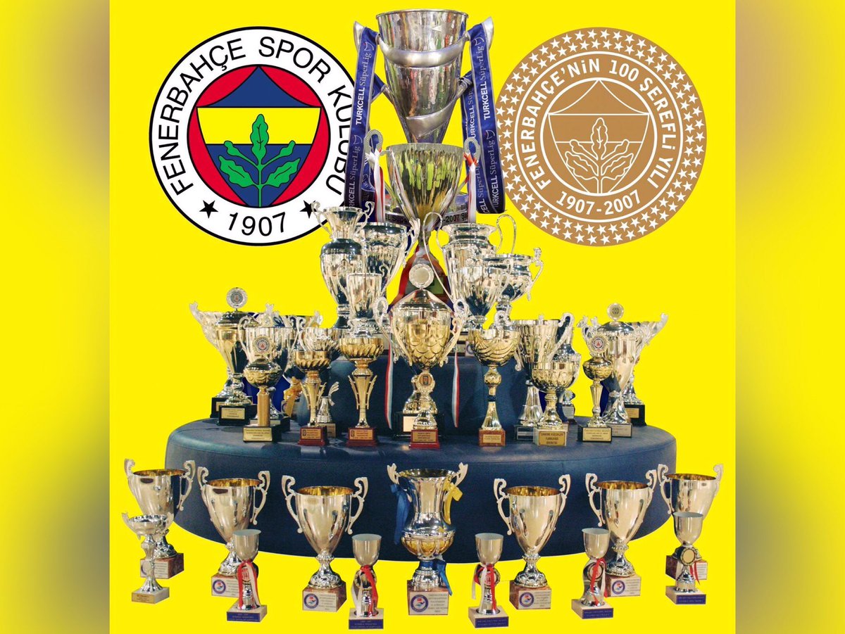 Fenerbahçe’nin Futbol Branşında 94 Kupası Varken Galatasaray’ın 80 Kupası Vardır! 🤫