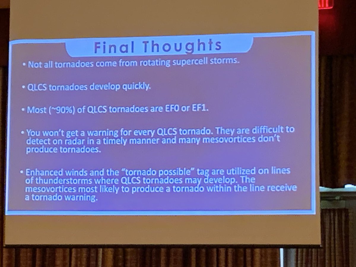 zachstanford's tweet photo. Incredible and engaging presentation from @vmahale at #EMConOK! The key takeaways - pay attention to what’s in the warning message! @NWSNorman #OKwx https://t.co/qbk9p8KQAY