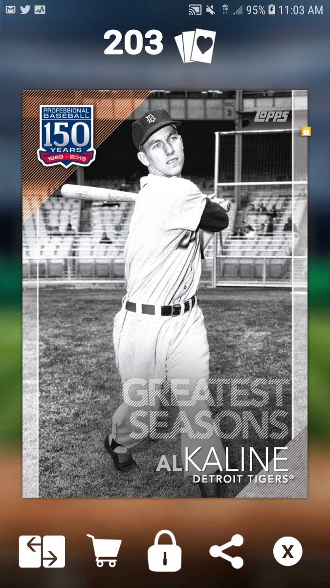 freehan11's tweet image. Now, I just need the real one. 
#150YearsOfBaseball @Topps
#BUNT19 
#MrTiger 🐯⚾️
 #MotorOn