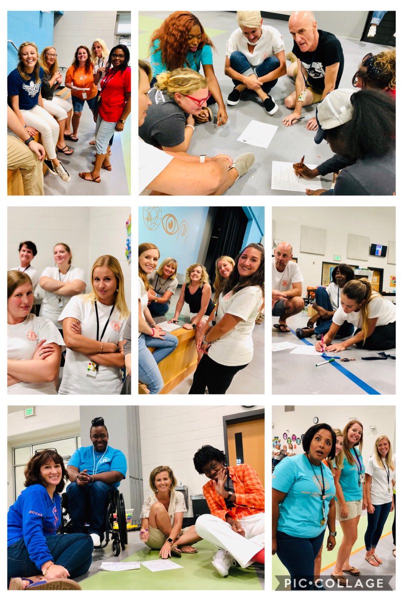 NCCAElementary's tweet photo. Mission/Vision/Beliefs...mind blown with strategies in Arts Integration!! Holding true to our mission @NCCAElementary, day 1 is dedicated to the arts! TY, StoryTree Theater for treating our staff with growth for SY19-20! #foreverFORWARDatNCCAE!π https://t.co/fcFyZA9D5D