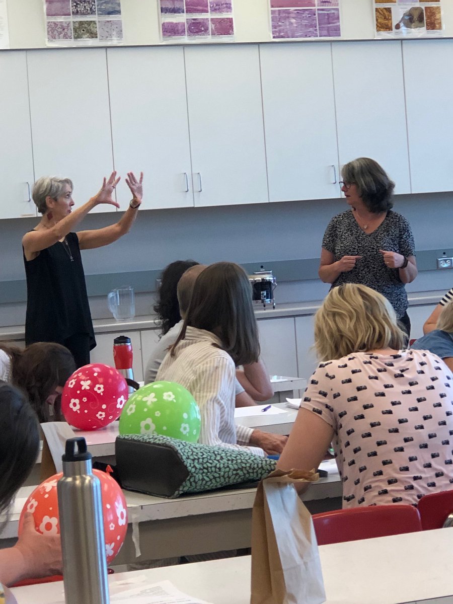 Wendi Laurence works on physical science core ideas with K-2 teachers. Thanks for bringing your expertise to our teachers!
