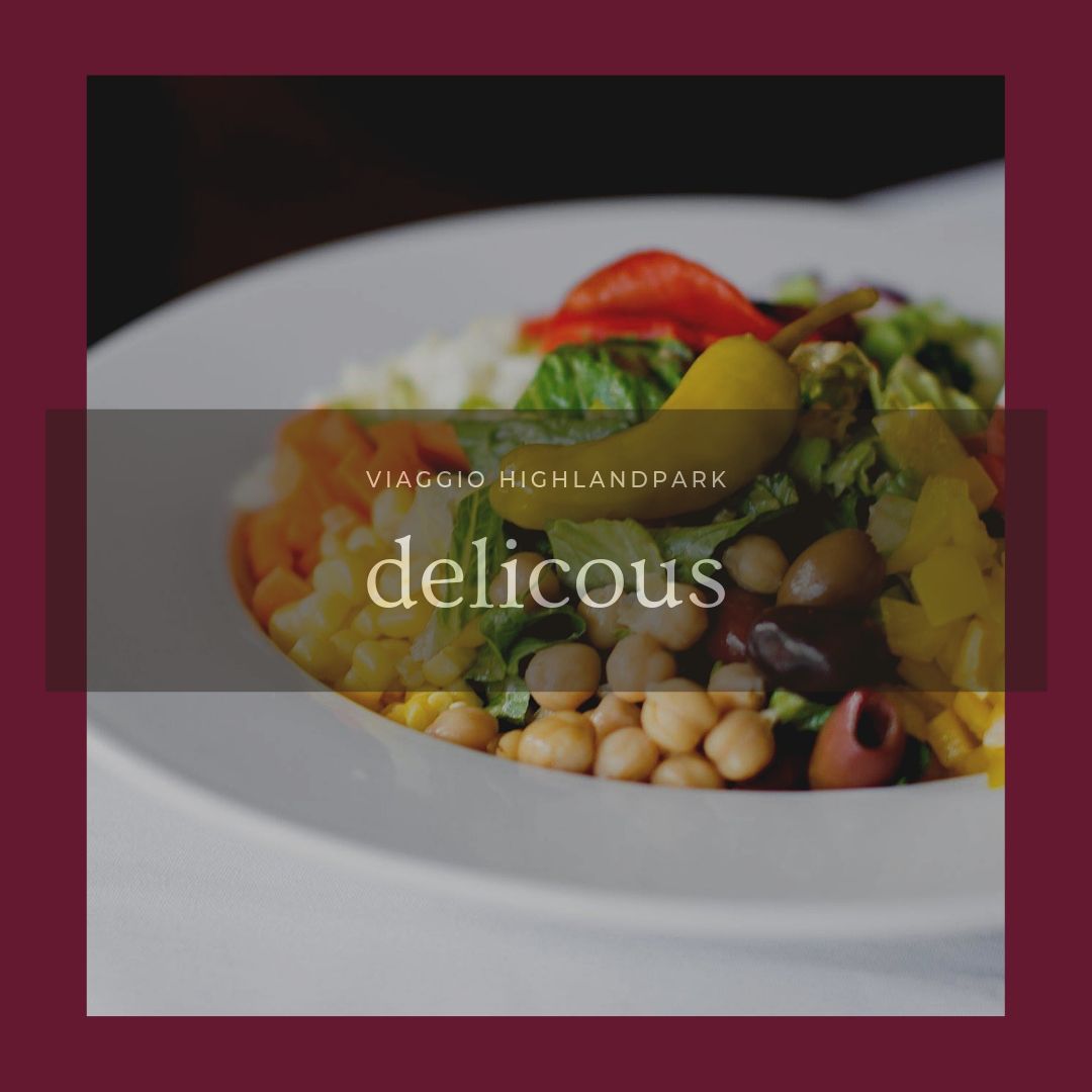 FRESH! That's our amazing salads! Only the freshest ingredients are used and our presentation will leave you wanting more! See more at viaggiohighlandpark.com/menu 😍