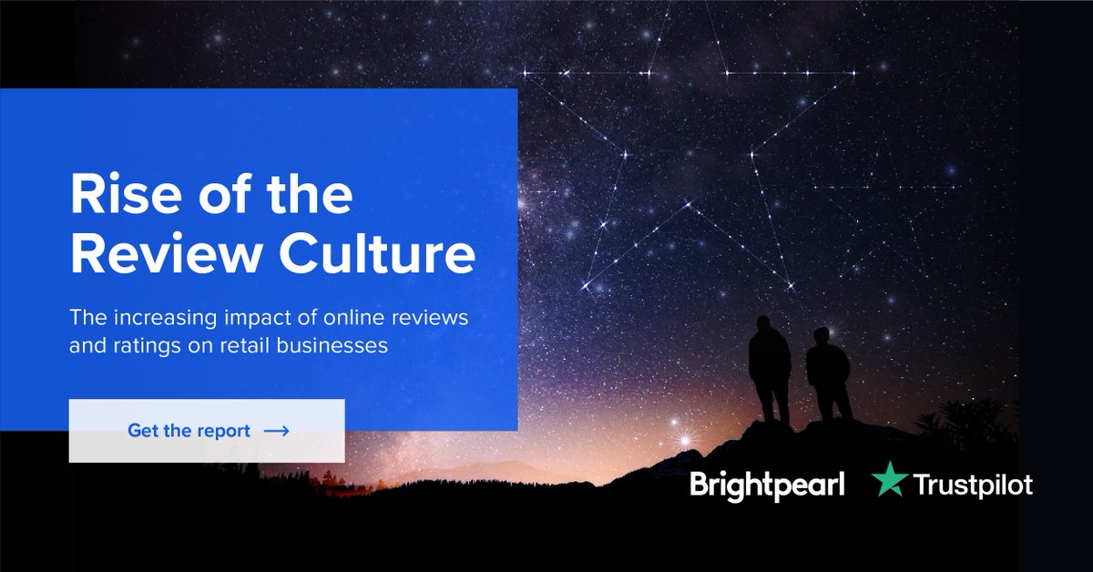 BrightpearlHQ's tweet photo. Have you read our latest report yet? Get it now & find out what drives shoppers to leave 1-star feedback: https://t.co/yI5sv6DKbX - co-written with @Trustpilot || #SME #ReviewCulture #RotRC #Retail https://t.co/42g6oDg2WD