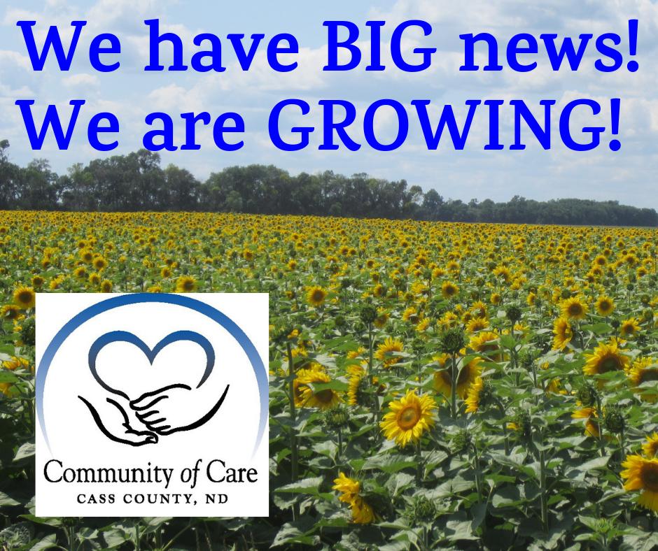 Community of Care is adding a 12 hr/week Faith Community Nurse in Casselton.  This has been a dream for several years.  We are excited to see how this addition helps us serve more needs for older adults in Casselton.  #CofCare