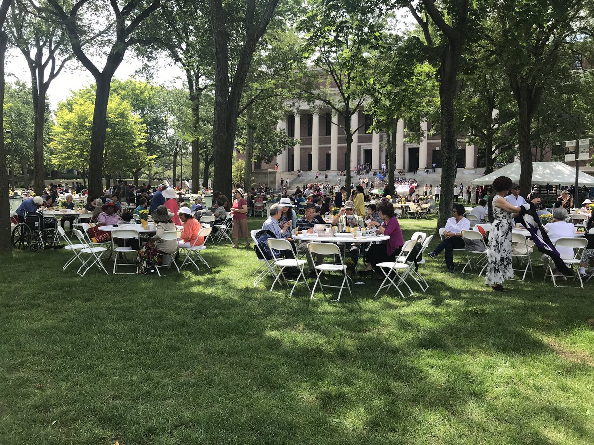 Marc_C_McGovern's tweet photo. The 2019 Mayor and @Harvard Senior Luncheon is underway! Couldn’t have asked for a better day. #CambridgeSeniors https://t.co/VXr3B7mq5j