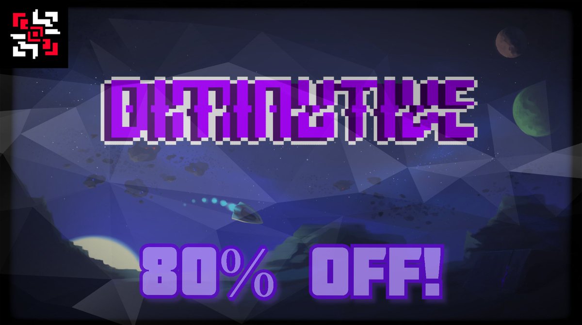 ReeceGeofroy's tweet photo. Diminutive is now ON SALE until August 19th!

Get 80% OFF DIMINUTIVE NOW!

Steam Page: https://t.co/1vCwRukLnO

#indiedev #gamedev #discount #indiegames #games #Steam #SteamDeals #gaming #space #RPG #Diminutive https://t.co/v8UDPB4HRg