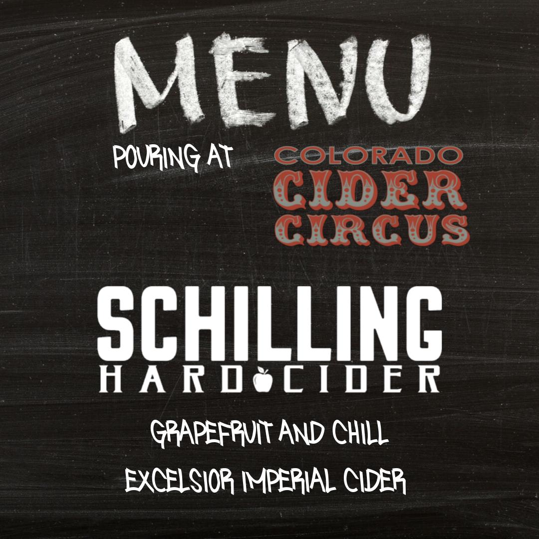 CiderCircusCO's tweet photo. @SchillingCider is bringing the good stuff to the Circus! #denver #cider #colorado #denverco https://t.co/hLfuR2zMHF