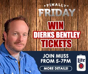 K102's tweet photo. TONIGHT: Join @K102Muss & @MillerLite at Shortstop in Fridley for #FinallyFriday starting at 5pm! They'll have your shot at @DierksBentley tickets for his show at the @mnstatefair! Plus find the @mallofamerica street team for your shot at awesome prizes! #MOASummer https://t.co/Q88ZXM1cBh