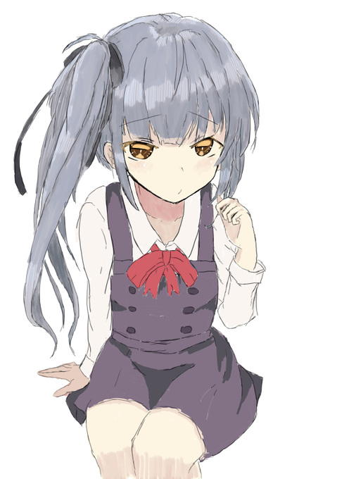 #艦これ
#艦これ版深夜の真剣お絵描き60分一本勝負 
#艦これ版真剣お絵描き60分一本勝負_20190813
#絵師さんと繋がりたい 
#霞

上目使い 
