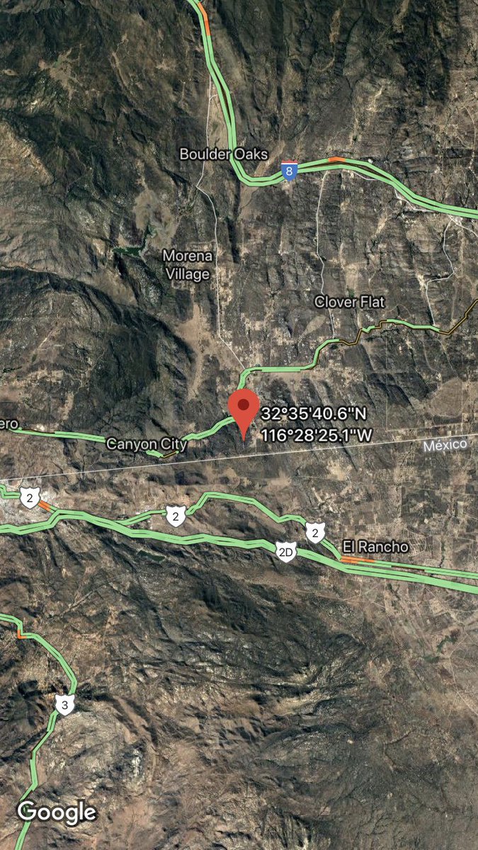 CALFIRESANDIEGO's tweet image. .@calfiresandiego is responding to a vegetation fire in the area of Castle Rock on Hwy 94 near Campo.
#CastleFire
